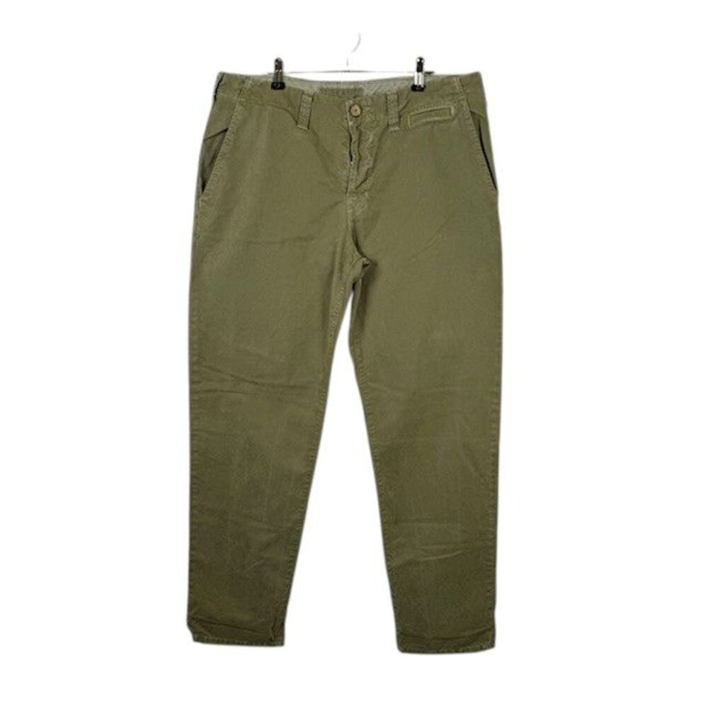 J Brand Women's Olive Green Button Fly Chino Pants Army‎ Green Pockets Size 29